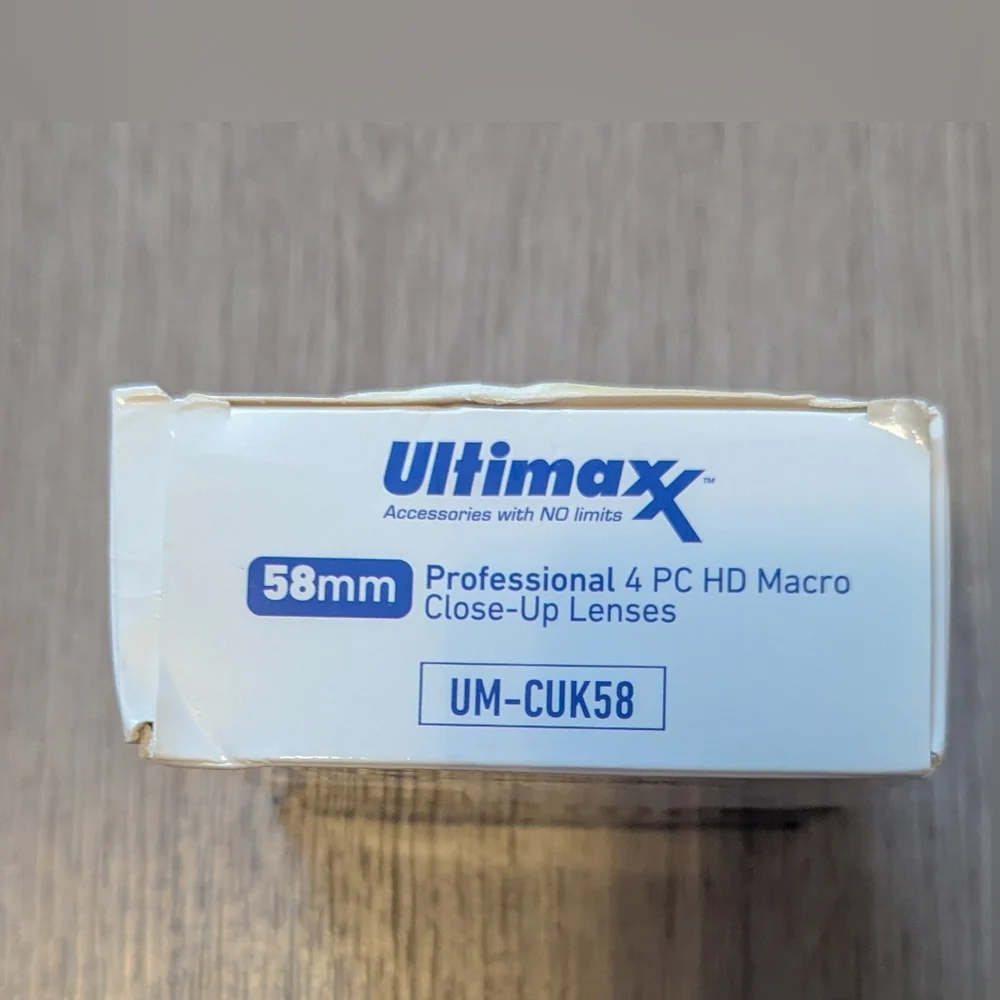 Ultimaxx 58mm Professional 4 PC HD Macro Close-Up Lenses Kit Brand New